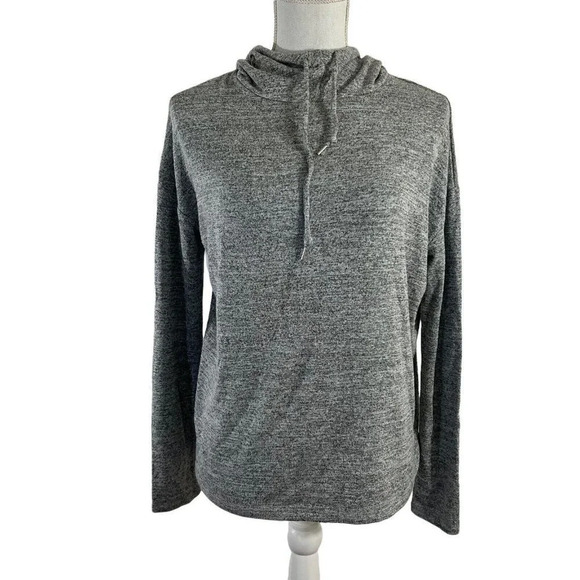 The Gap Gray Cowl Neck Pullover Sweatshirt Athleisure Long Sleeve Size XS - Picture 1 of 5